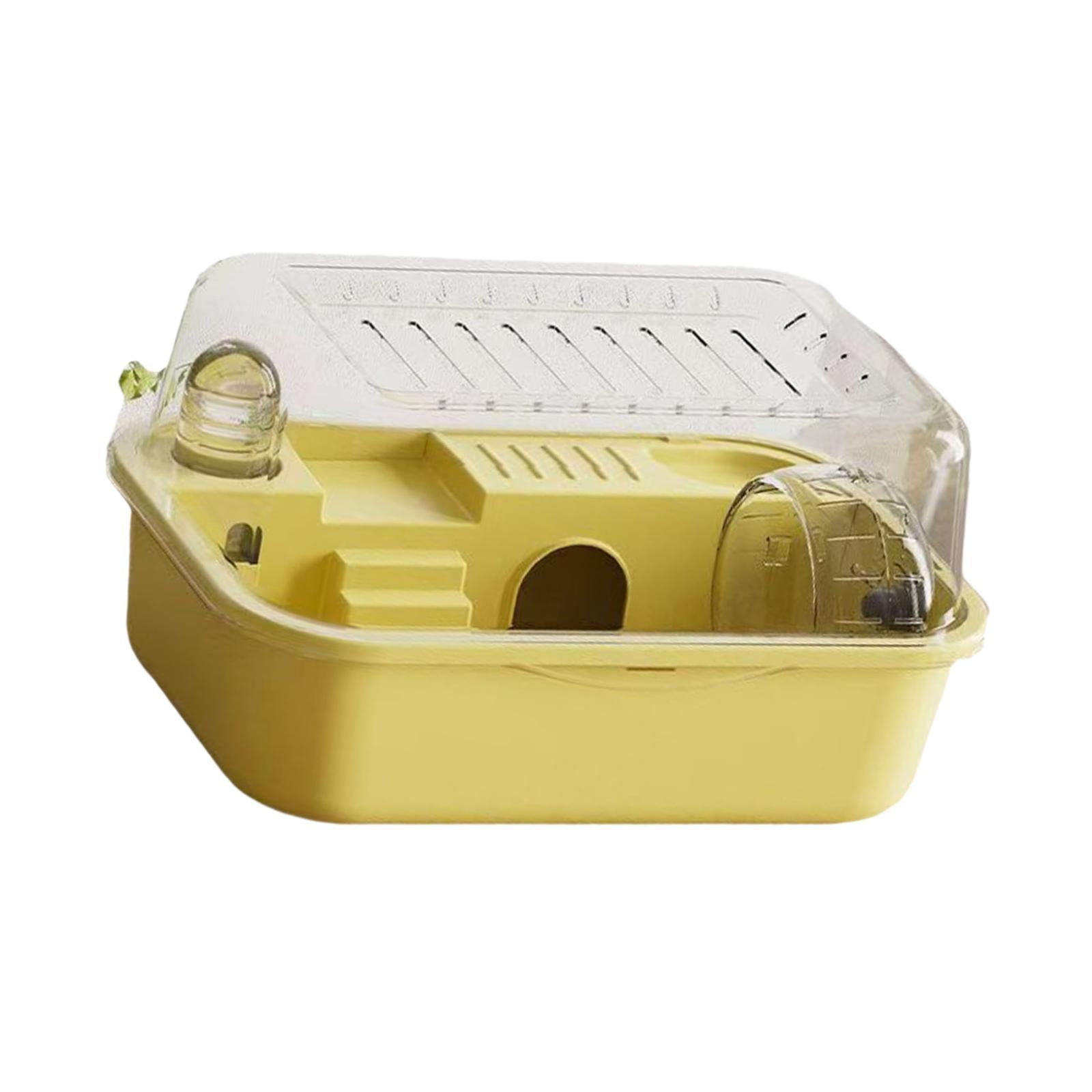 Jaula Para Hámster Con Rueda Transparente Para Hábitat, Para Pequeños Animales, Ratas, Conejos