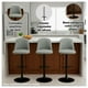 thumbnail image 2 of Silla Piso Bar Comedor Ajustable Moderna Tapizada Gris Giratoria verde, 2 of 6