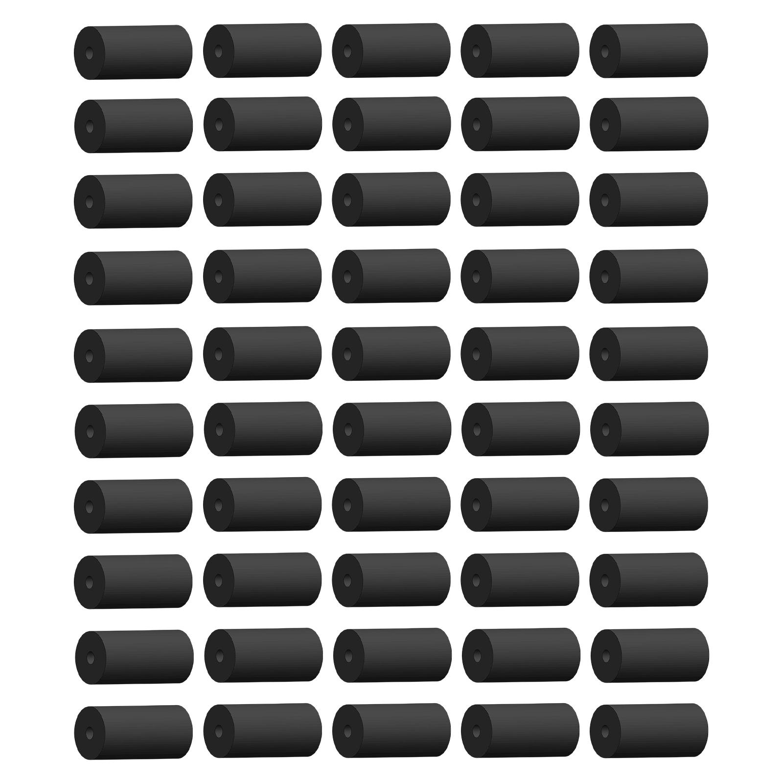 Magideal - 10/50Pcs Bike Brake Cable Silicone Rings Brake Line Octagonal O-Rings Cycling Accessories , Negro 50Pc Rc126