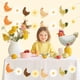 thumbnail image 4 of Globos de aluminio CSTYWC con forma de pollo para cumpleaños, fiesta de baby shower, 4 unidades, 4 of 4