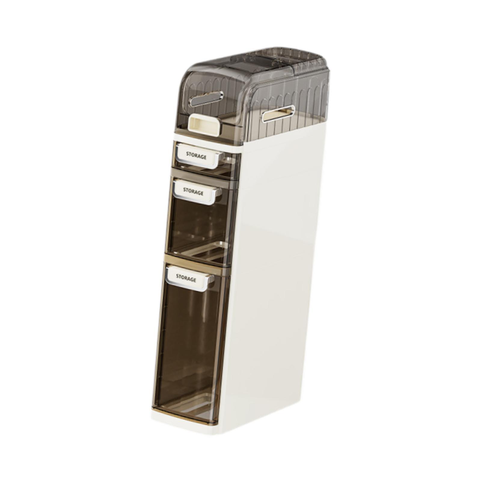 Magideal - Soporte Para Papel Higiénico Para Armario De Baño, 4 Capas, Ahorra Espacio, Con Cajones Y Asas, Organizador De Almacenamiento Para Baño, Hogar, Sala