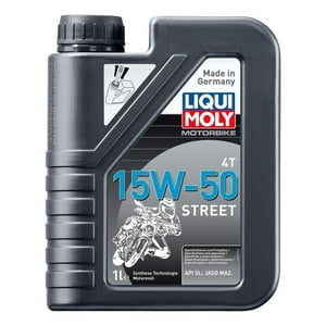 Aceite Para Motor Liqui Moly Sintético 15W-50 Para Moto/Cuatriciclo De 1 Unidad X 1L Negro