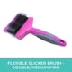 thumbnail image 2 of Cepillo slicker flexible Groomer Essentials - Doble/Firmeza media, 2 of 8