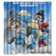 thumbnail image 1 of Cortina de ducha para baño con ganchos de 18 pulgadas para fans de Los Pitufos (66 x 72 pulgadas), 1 of 3