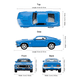 thumbnail image 3 of Auto Ford Mustang Boss 429 1969 a escala de metal, 3 of 3