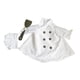 thumbnail image 2 of Porche Ganso Chef Traje Arte Decoración Charm Tela Decorativa Para Fiesta Blanco, 2 of 5