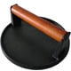 thumbnail image 4 of Grill Press Firsgrill de hierro fundido con mango de madera redondo y recto, 4 of 7