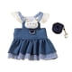 thumbnail image 3 of Vestido Para Perro, Juego Divertido De Correa Y Arnés Para Perros Pequeños, Accesorios Para Fotos, Falda Para Cachorro, L, 3 of 3
