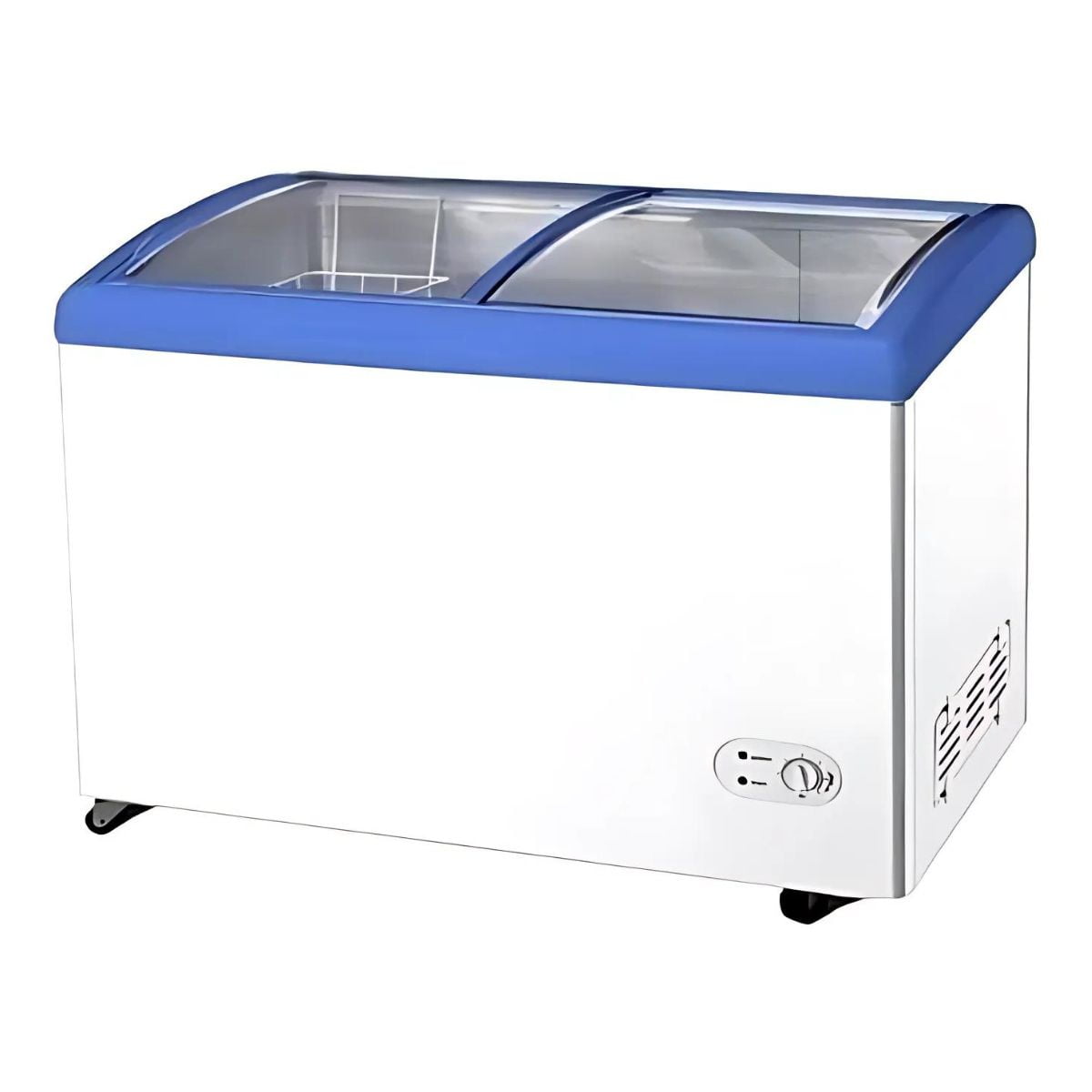 Tododescuento - Congelador Horizontal Exhibidor Scd 500l Vidrio Curvo Con Canastos | Alta Eficiencia