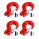 thumbnail image 1 of Gancho antideslizante Clevis con cierre QWORK, paquete de 4 unidades, límite de carga de 2 toneladas, 1 of 8