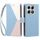 thumbnail image 3 of Cartera Plegable para Motorola Edge 70 Pro, PU Tricolor con Ranuras, Azul Claro, 3 of 6