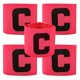 thumbnail image 1 of Banda elástica para capitán de fútbol genérica 33 × 7 cm rojo rosado - paquete de 5, 1 of 6