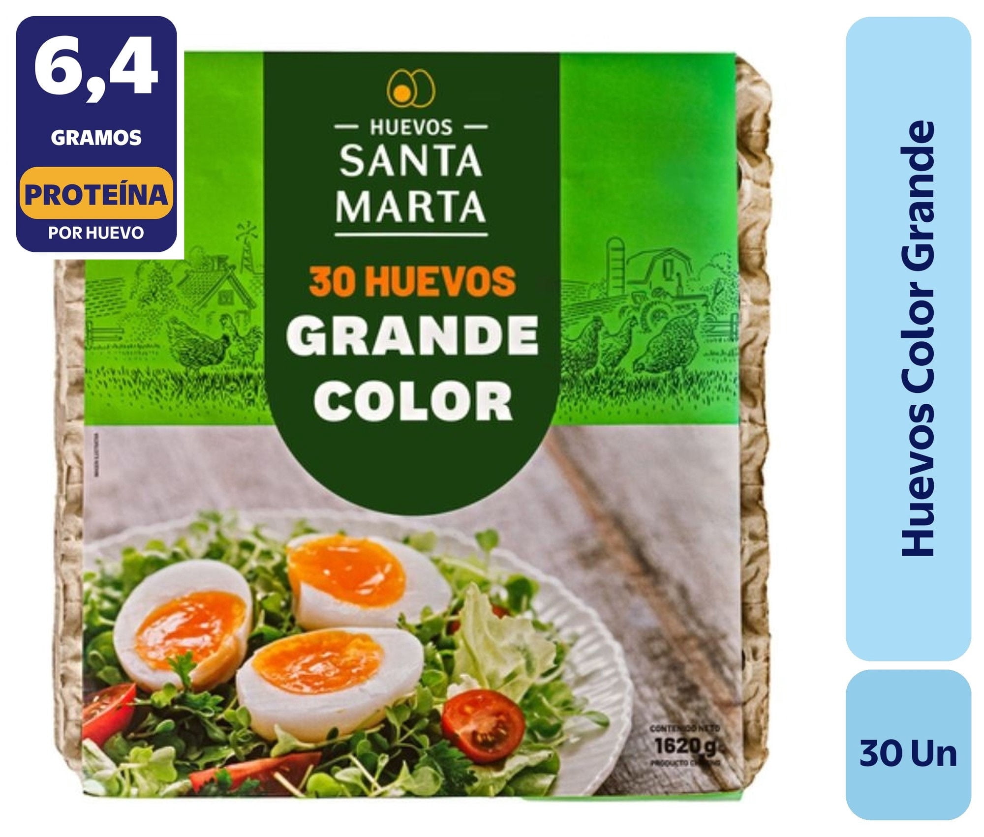 Huevos Tradicionales Grande Color 30 Un Santa Marta