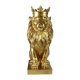 thumbnail image 5 of Estatua De León, Adorno De Animal Salvaje, Escultura De Resina Para El Hogar, Figurita Decorativa Dorada, 5 of 5
