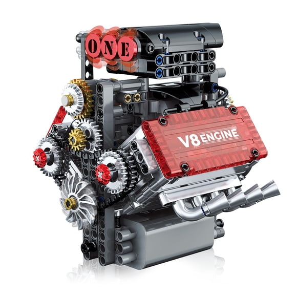 Kit de modelo de motor V8 LPPROTECTOR de 478 piezas, juguete STEM