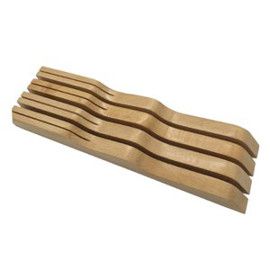 Magideal - Soporte Organizador Para Cajón De Cuchillos, Capacidad Para Hasta 9 Ranuras, Bloque De Cuchillos En Cajón, Sin Cuchillos, Soporte De Almacenamiento En