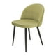 thumbnail image 1 of Silla Velvet Respaldo Liso Base Negra, 1 of 3