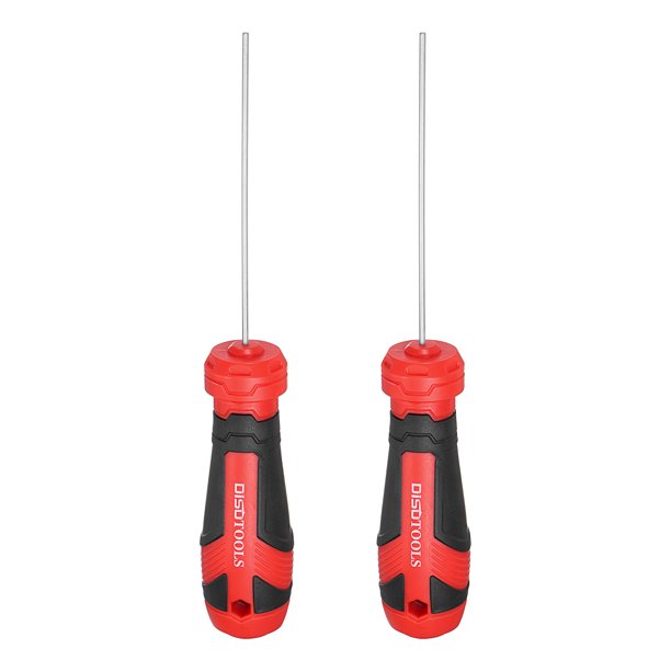 Uxcell 2pcs Destornillador Hexagonal de 1/16" Destornilladores Magnéticos Acero Aleado S2 Plata