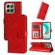 thumbnail image 1 of Funda tipo cartera FOXDOCK para Honor X6C 4G , diseño girasol en relieve, cuero PU, cierre magnético, soporte y tarjetero, 1 of 5