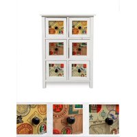 Sorento - Mueble 6 Cajones Mix - S0771