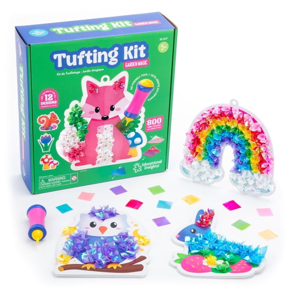 Kit de tufting Educational Insights Arts Crafts para niños mayores de 5 años