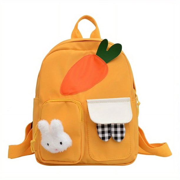 Children's Cute Schoolbags Cartoon Bunny Carrot Schoolbags For Primary School Students Kindergarten Schoolbags