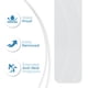 thumbnail image 4 of Pegatinas para bañera Clear Bloom, antideslizantes, 24 unidades, para adultos, 4 of 8