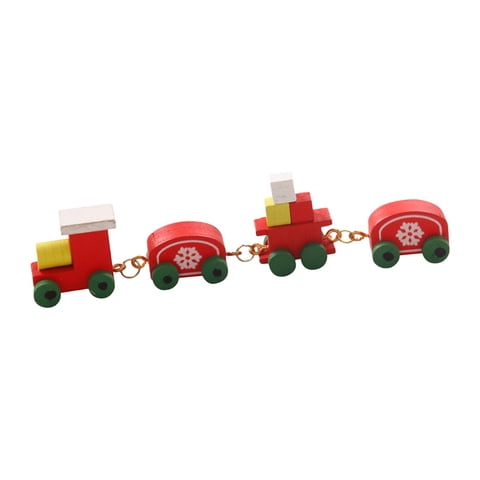 Bothyi - Mini Tren Navideño Para Casa De Muñecas, Modelo De Construcción, Estación De Tren, Rojo, 1/12