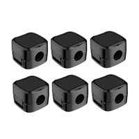Magideal - 6 Clips Para Cables, Organizador De Cables, Soporte Para El Hogar Y El Coche. Negro