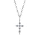 thumbnail image 1 of Collar HESHPAWS S925 Sterling Silver Cross Light Blue, 1 of 3
