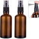 thumbnail image 1 of Small Glass Spray Botellas Oil, Cacampanao, Plants Water Vacío Niebla fina y Recargable Mister Amber Mini Tamaño de viaje Botella Cleaning Solutions, Essential Oil Sprayer and Boquilla (2 Pack,..., 1 of 7