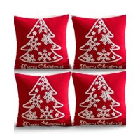 Genérico - Set De 4 Fundas De Cojin Para Navidad K11