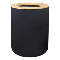 Magideal - Bote De Basura Para Baño, Bote De Basura, Duradero, Moderno, Fácil De Limpiar, Tamaño Pequeño, Bote De Basura Pequeño, Accesorios De Baño De Escritori Negro