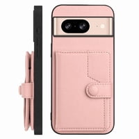 Foxdock Funda Para Google Pixel 8 Con Bloqueo Rfid - Diseño Elegante Con Cierre De Botón