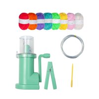 Bothyi - Máquina De Tejer Manual Pequeña Weaver Operada A Mano Para Manualidades De Costura Ganchillo Juego De Hilo De 8 Colores