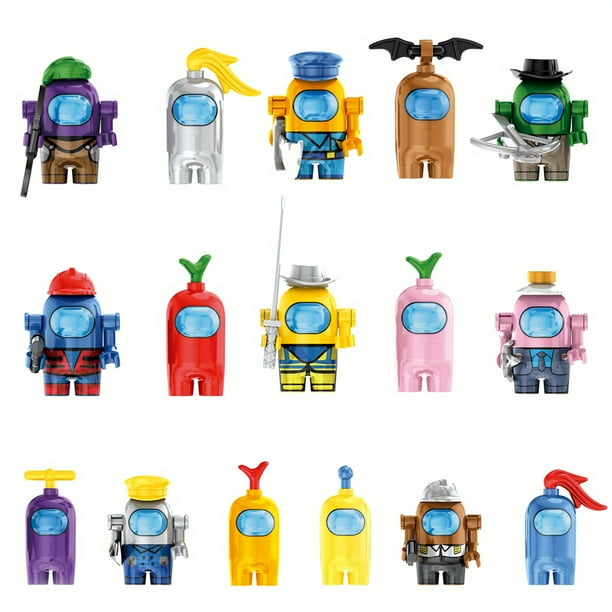 16pcs/set Building Block Toys Cute Interactive Doll Bricks Educational Assembled Building Blocks, A Gift For Kids