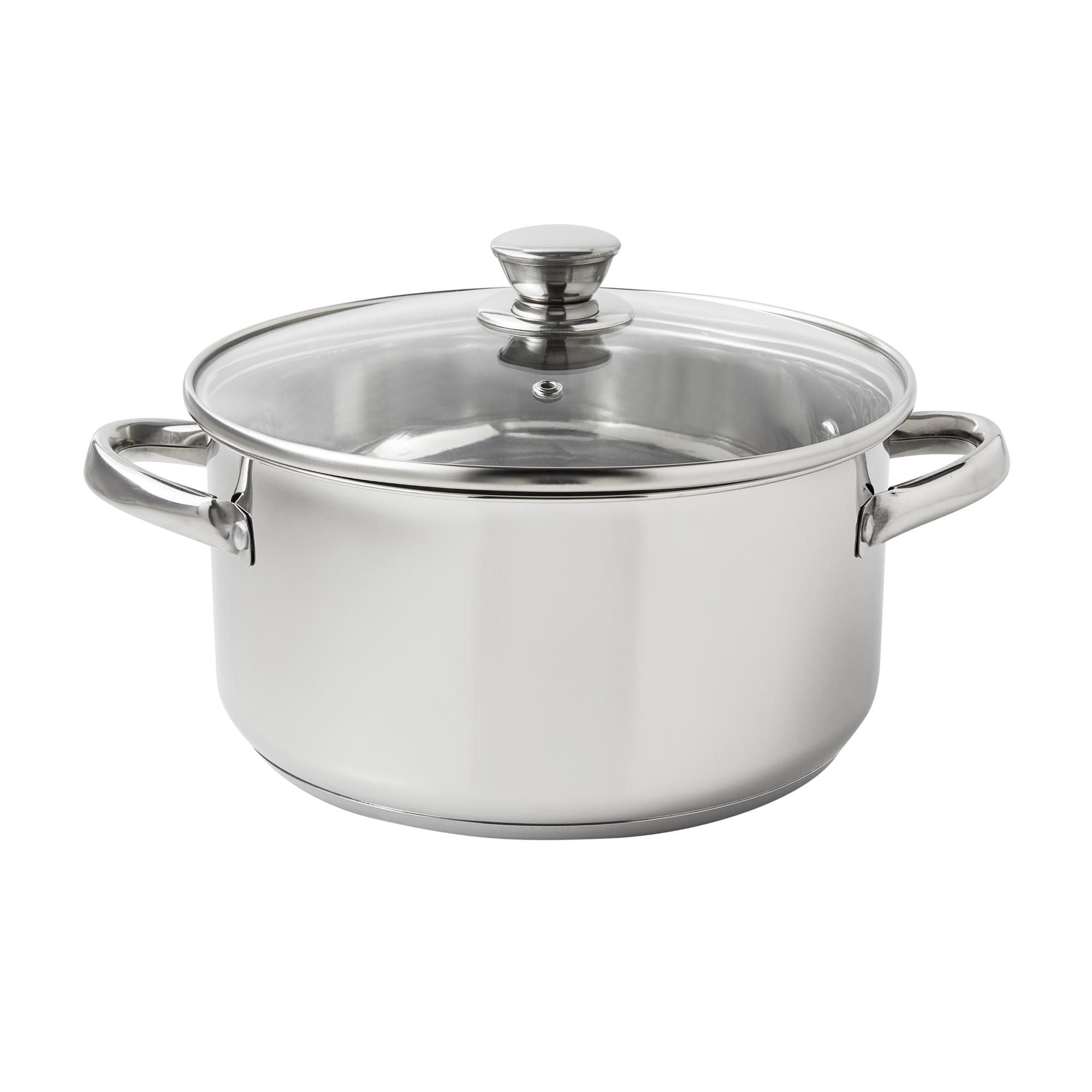 Haus - Olla 20 Cm 2.83L Hh180120B Acero Inoxidable Plateado
