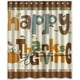 thumbnail image 1 of Cortina de ducha con diseño de feliz Día de Acción de Gracias, juego de cortinas de baño con ganchos, tamaño 60 x 72 pulgadas, 1 of 3
