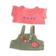 thumbnail image 3 of Ropa De Muñeca De Peluche DIY Para Niñas Pequeñas Haz Tus Propias Muñecas Para Muñecas De 17 Cm Rosa Y Verde, 3 of 3