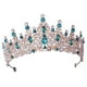 thumbnail image 3 of Tiara De Cumpleaños, Accesorios Para El Cabello, Joyería Para El Cabello, Corona Nupcial Para Niñas, Verde, 3 of 5