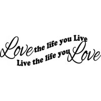 Rienda Libre Graphics - Decomural Love The Life You Live Love Ws-33029