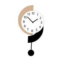 Magideal - Reloj De Pared Minimalista Acrílico Decorativo Silencioso Diseño Nórdico Ornamento Moderno Apto Para Hogar Dormitorio Oficina Cocina Regalo Decoración Altura Total 40 Cm