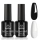 thumbnail image 1 of Kit de esmaltes de uñas en gel Beetles, blanco y negro, 15 ml, 2 unidades, 1 of 7