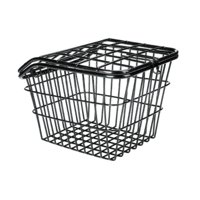 Magideal - Cesta Trasera Para Bicicleta, Cesta Para Bicicleta, Cesta Portátil De Metal De Gran Capacidad, Estante De Carga Para Bicicleta Para Montar En Biciclet