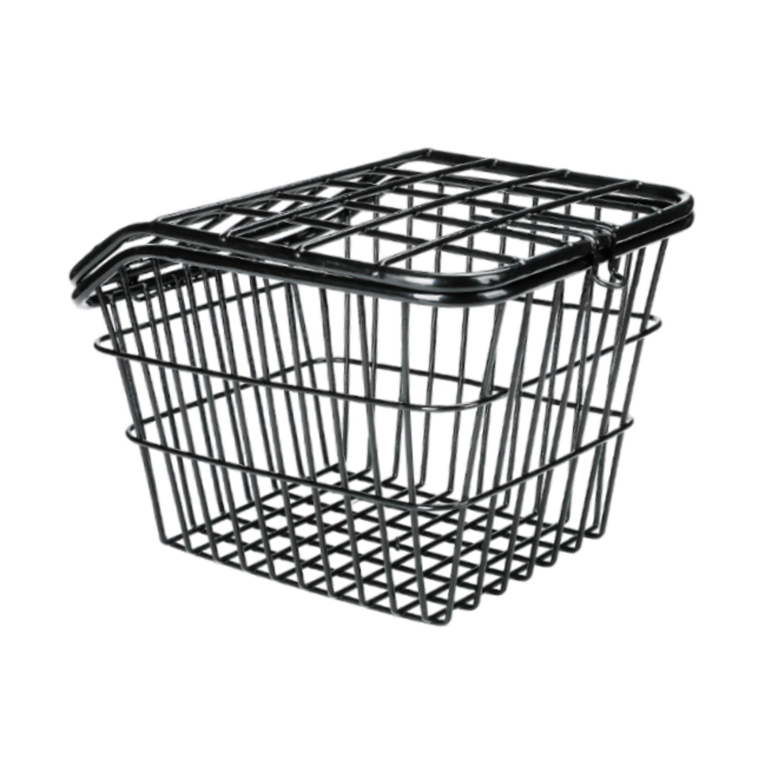 Magideal - Cesta Trasera Para Bicicleta, Cesta Para Bicicleta, Cesta Portátil De Metal De Gran Capacidad, Estante De Carga Para Bicicleta Para Montar En Biciclet