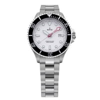 Reloj Ratio De Mujer Freediver Zafiro Acero Inoxidable Esfera Blanca Cuarzo Rtfl802 200M