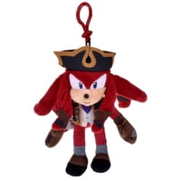 Peluche Sonic Colección Knuckles Con Clip Para Colgar