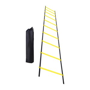Ioensy - Escalera De Agilidad Fútbol Ajustable Con Bolsa De Transporte Para Rugby Entrenamiento Voleibol 500Cm 10 Secciones