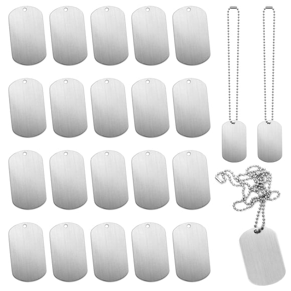 Colgante INKNOTE 5 cm x 2,5 cm Aluminio – Pack de 30 – Plateado