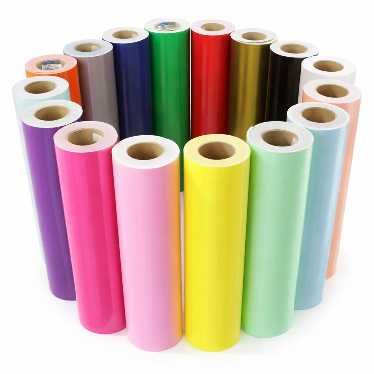 Creaprint Ltda - Box 10 Vinilos Adhesivos Colores Aliatorios + 1 Papel Transfer Para Grafica